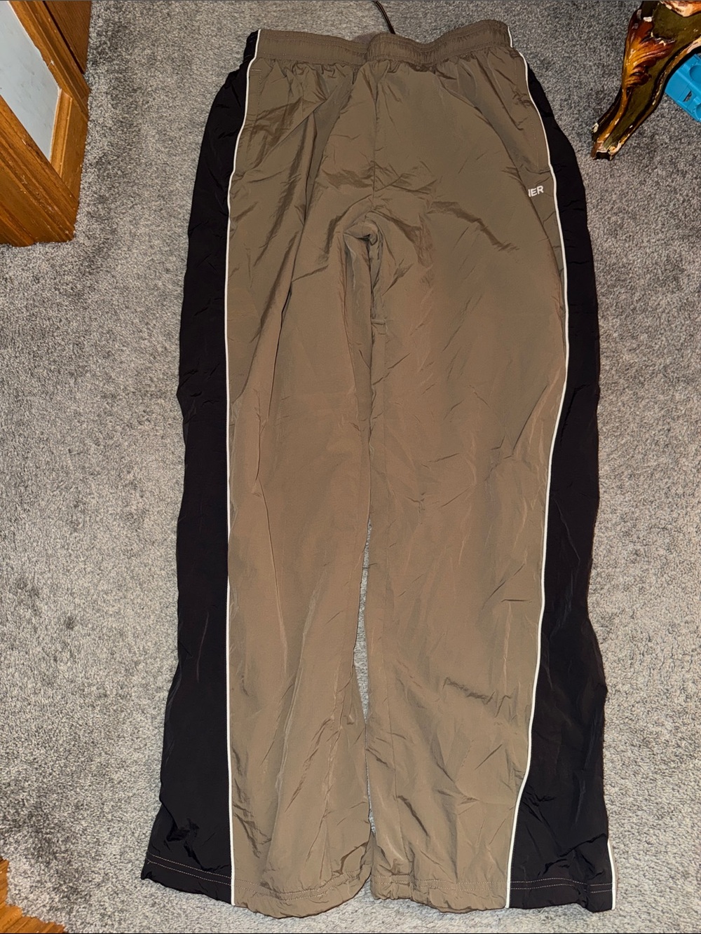 ONER Two-Tone Track Pants in tan & Black - Picture 7 of 7